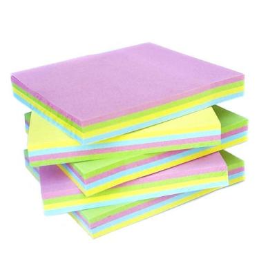 Imagem de Bloco Adesivo Post 500 Folhas 76x76 anotações Stick Note Papel bloquin