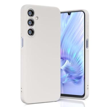 Imagem de Boaixiaen Compatível com Samsung Galaxy A16 5G, capa de telefone à prova de choque de silicone líquido fino macio TPU com proteção total à prova de choque para Galaxy A16 5G de 6,7 polegadas (pedra)