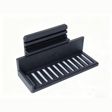 Imagem de Truine Gabarito de alinhamento de etiqueta de garrafa ajustável - Ferramenta aplicadora de etiqueta reutilizável para garrafas e latas de cerveja, vinho e bebidas - Escala de precisão para colocação