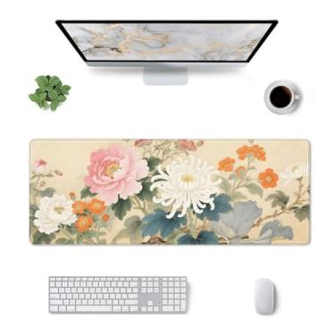 Imagem de CANFLASHION Tapete de mesa, tapete de mesa de escritório 80 cm x 29 cm grande para jogos, mouse pad estendido durável para computador, tapetes de mouse grandes e grossos à prova d'água, base de