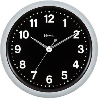 Imagem de Relógio De Parede Luz Led Sensor Herweg 6817-070 Silencioso
