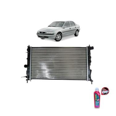 Imagem de Kit Radiador GM Vectra GLS 2.2 2.0 97 e Aditivo Radiador Radiex R1892 Rosa Pronto Uso