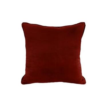 Imagem de Almofada Veludo Soft Liso Com Cordão Ocre 52X52cm - Decortextil NA