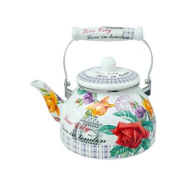 Imagem de Chaleira Esmaltada Vintage 2,5L para Indução - Charm Londres