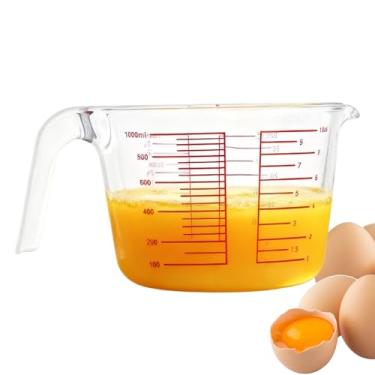 Imagem de Copos Medidores De Líquido Em Vidro - Jarra de Medição Transparente com Escalas Métrica e Imperial,Copo Medidor de Grande Capacidade - Para Cozinhar Assar Cozinha Casa Apartamento Restaurante Sala de
