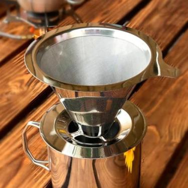 Imagem de COADOR DE INOX FILTRO CAFE 103 REUTILIZÁVEL SEM PAPEL