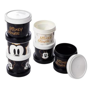 Imagem de Kit 3 Potes para Tempero do Mickey Conectados 3 Peças 450ml Plasútil