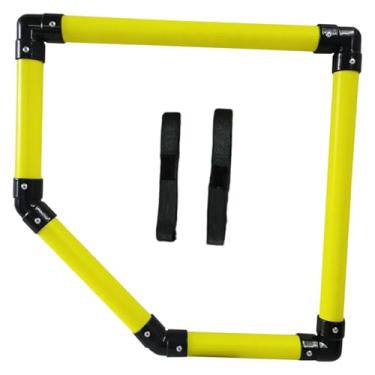 Imagem de Generic Gol de futebol portátil premium com alvo de canto e compartimento superior para treinamento em parques, Alvo único