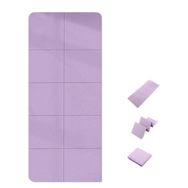 Imagem de Tapete de ioga TPE dobrável de 6/8 mm de espessura - Tapete de exercício portátil antiderrapante para academia em casa, escritório, descanso infantil e uso no dormitório