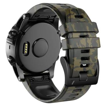 Imagem de EZZON Para pulseiras Fenix 7X, pulseiras de silicone de 26 mm de substituição para smartwatch Fenix 5X/Fenix 5X Plus/Fenix 6X/Fenix 6X Pro/Tactix Delta/Descent Mk2i, One Size, Ágata