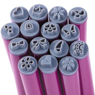 Imagem de 15 ferramentas de impressão de unhas, kit de unhas de precisão, vários modelos de padrões florais, carimbos de arte de unhas sem cheiro, selos de unhas para decoração, selos de unhas artesanais