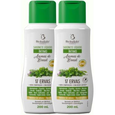 Imagem de KIT c/ 2 Sabonete Íntimo 17 Ervas, Líquido, 200ml - Original Bio Instinto (c/Extrato de Barbatimão e Aroeira) Para Higiene Pessoal