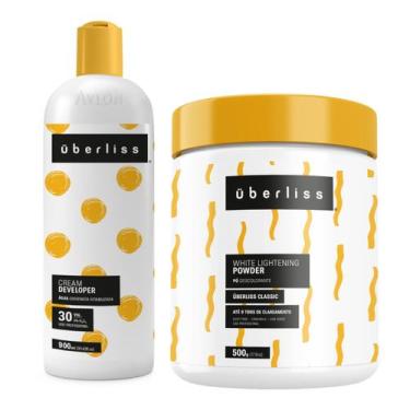Imagem de Kit Descoloração 1 Água Oxigenada 30 Vol. 1 Pó Descolorante Classic Ub