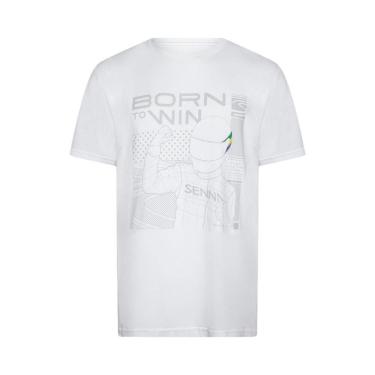 Imagem de Camiseta Born To Win Busque Sua Verdade Ayrton Senna 70276-Masculino