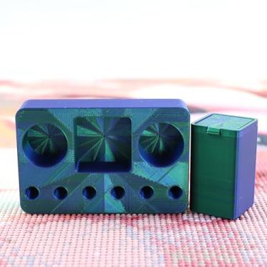 Imagem de Armazenamento de acessórios de arte de diamante, organizador de pintura de diamante para rolo de arte de diamante, pontas de caneta de pintura de diamante, cola e cera, suporte de caneta de arte de