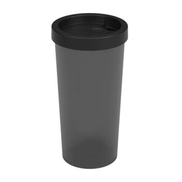 Imagem de Copo Coza Com Tampa Nutri 500ml Preto Brinox - 13152/4087