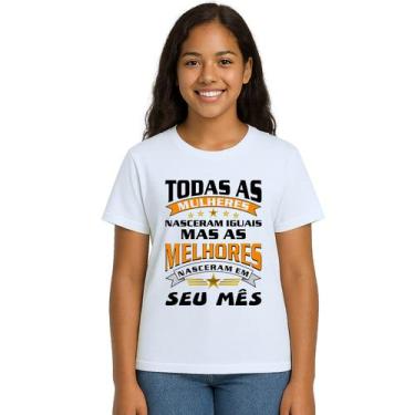 Imagem de Camiseta Mulheres Melhores Nasceram Personalizada - Use P4, Branco, Ju