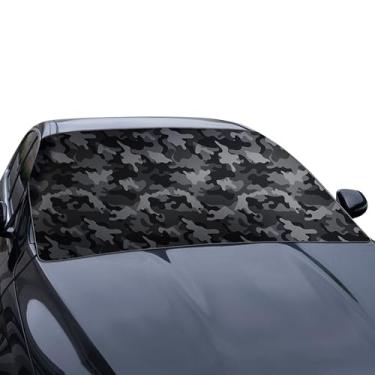 Imagem de Capa de neve para para- de , capa de chuva de sol camuflada, para-sol de janela automática | para teto solar externo inverno clima frio SUV caminhão Sedan