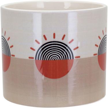 Imagem de Cachepô de Cerâmica 11x13x13cm Cinza