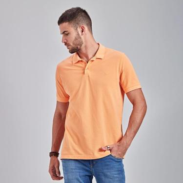 Imagem de Polo Masculina Básica Docthos Easy Piquet Tinturada Slim 057 AZUL CLARO EG-Masculino