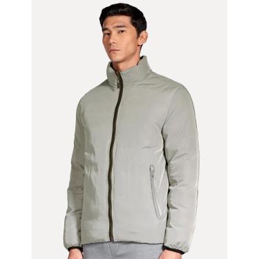 Imagem de Jaqueta Aramis Masculina Nylon Dupla Face Brown Puffer Cinza-Masculino