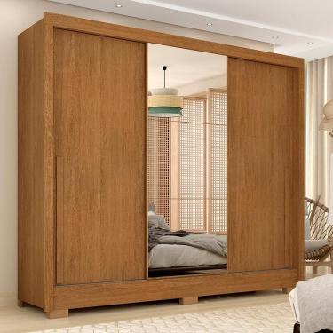 Imagem de Guarda Roupa Casal 3 Portas Correr 1,80m Isabela Prime Cinamomo - M.a