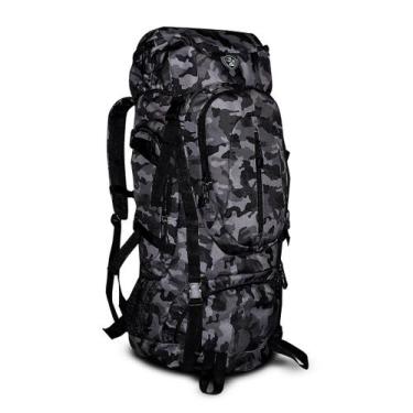 Imagem de Mochila Camping 70 Lts Camuflada Reforçada Trilha Trekking - Clio Styl