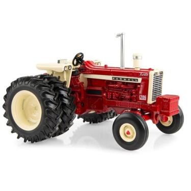 Imagem de Miniatura Trator Farmall 1206 Rodas Duplas Escala 1:32 ERTL, Vermeho