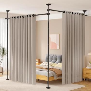 Imagem de Vareta de cortina divisória de quarto SUNALLY ajustável 120-300 cm pre