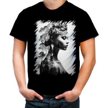 Imagem de Camiseta Colorida Pesca Rainha da Floresta Nórdica 4 - Kasubeck Store®