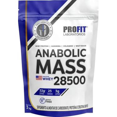 Imagem de Hipercalórico Anabolic Mass 28500 3kg Profit Labs Sabor Doce - Congrat
