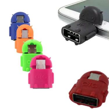 Imagem de Kit c/10 unidades mini adaptador otg v8 formato android usb - Lelong