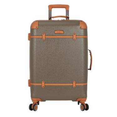 Imagem de Mala de Viagem Bordo Casual ABS Atena Rodas Duplas 360 Gash, Bege, P