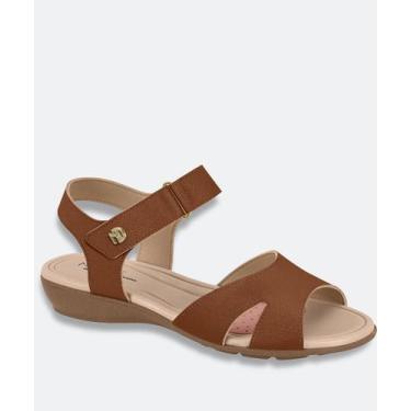 Imagem de Sandália Feminina Rasteira Modare 7127262 Marrom, Marrom, 35