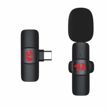 Imagem de Microfone Lapela Redragon Athan USB-C 2.4GHz Com ANC 20000KHz - GM93