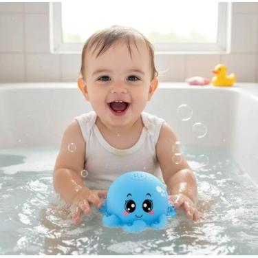 Imagem de Brinquedo Banho Baby Chafariz Polvo Banheira Água Banheira infantil - 
