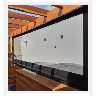 Imagem de Lona Confeccionada para Toldo Cortina com Visor Alta Resistência - Várias Medidas *Somente a Lona (4m x 2,50m)