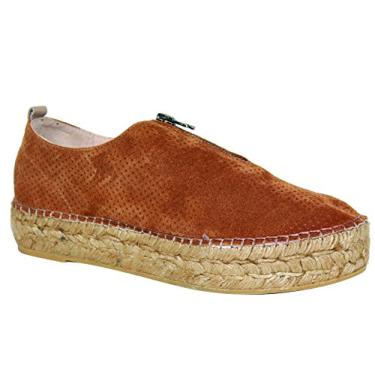 Imagem de Sapatos femininos sem cadarço Serena da Eric Michael, Tan Perf, 39 M EU