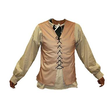 Imagem de Alexanders Costumes Colete masculino renascentista, Natural, G