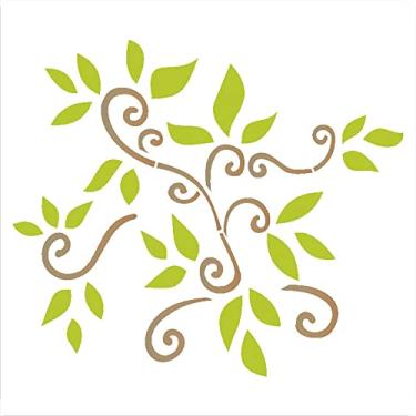 Imagem de Stencil de Acetato para Pintura OPA 14 x 14 cm - 1055 Estamparia Flores