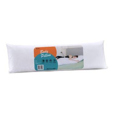Imagem de Travesseiro Body Pillow 40X130cm Fibra Siliconada - Com Zíper & Fronha
