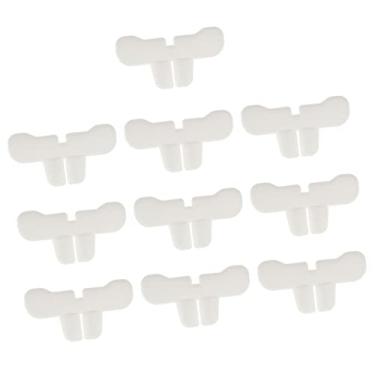 Imagem de Prettyia 10 dentes de coelho de plástico branco itens divertidos coelhinho da páscoa coelho carnaval