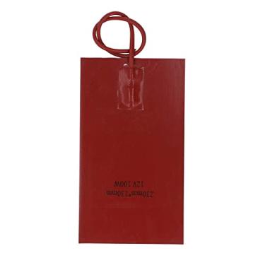 Imagem de Asixxsix Almofada de aquecedor de silicone, 100 W 23 cm x 13 cm Aquecimento Rápido Impermeável Universal Elétrico Durável Flexível Almofada de Tanque de Combustível para Semi Reboque, Veículo Off Road, Trator, Carro de Passageiros (12V)