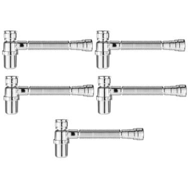 Imagem de Sifão Sanfonado Com Copo 49cm Cromado | Astra | Kit C/ 5 Un