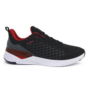 Imagem de Tênis Esportivo It Shoes Amortecedor Gel Masculino (Preto vermelho, BR, Adulto, Numérico, 41)