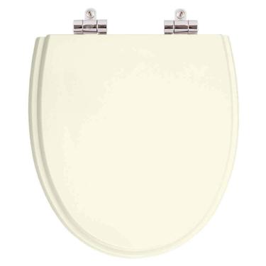 Imagem de Assento Sanitário Poliester Soft Close Eros Biscuit (Bege Claro) para vaso Incepa