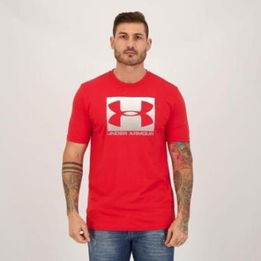 Imagem de Camiseta Under Armour Boxed Sportstyle Vermelha-Masculino