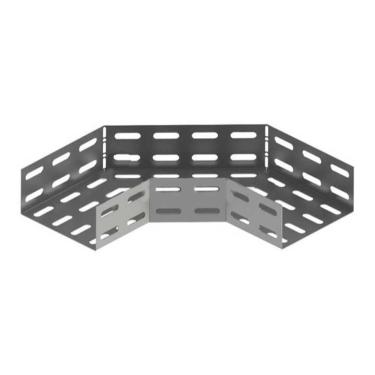 Imagem de Curva Horizontal Galvanizada Perfurada 90° - Inecel 50x50mm
