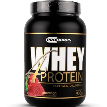Imagem de 1 unidade Whey 4 Proteínas 900g - Recuperação Avançada, Pro Corps (900g, Morango)