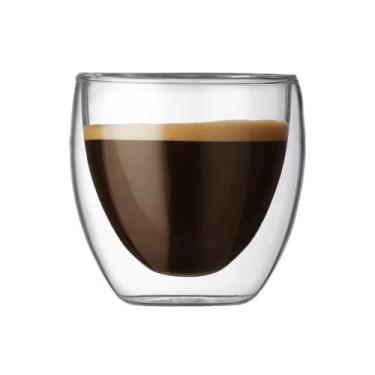 Imagem de Copo Vidro Duplo Café Expresso Capuccino Chá 6 Peças - 150ml - RALEO